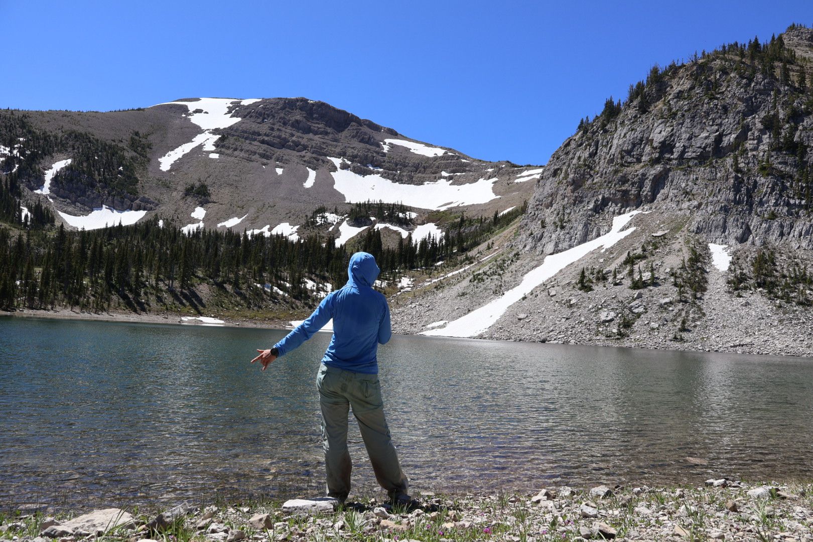 Walking through the Bob Marshall Wilderness